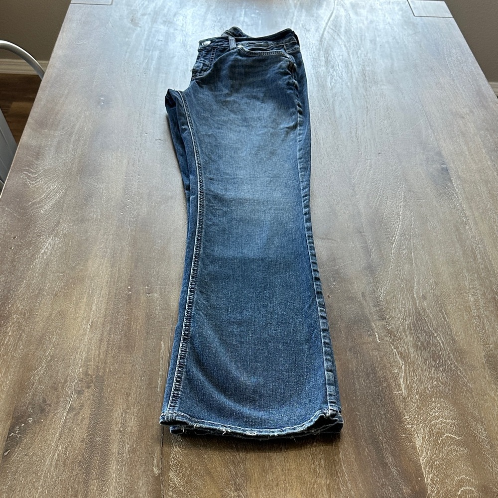 Silver Jeans Dark Blue Straight Leg Jeans